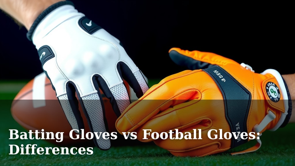 Batting Gloves vs Football Gloves: Differences