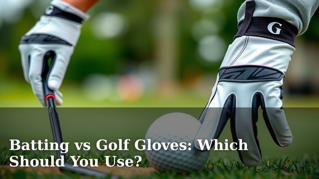 Batting vs Golf Gloves: Which Should You Use?
