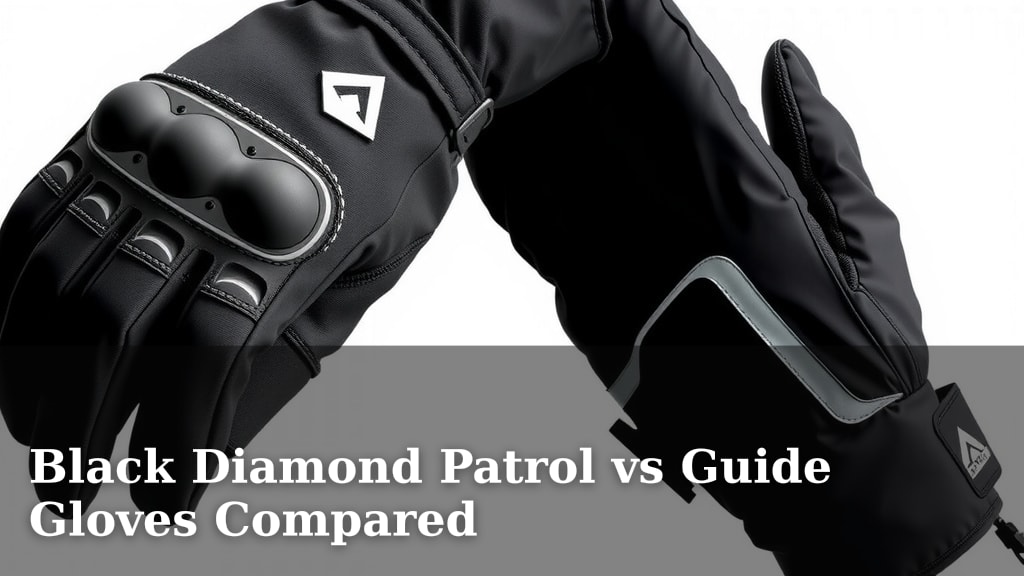 Black Diamond Patrol vs Guide Gloves Compared
