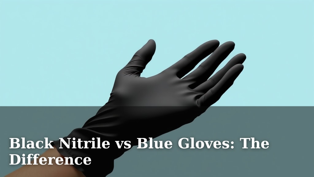 Black Nitrile vs Blue Gloves: The Difference