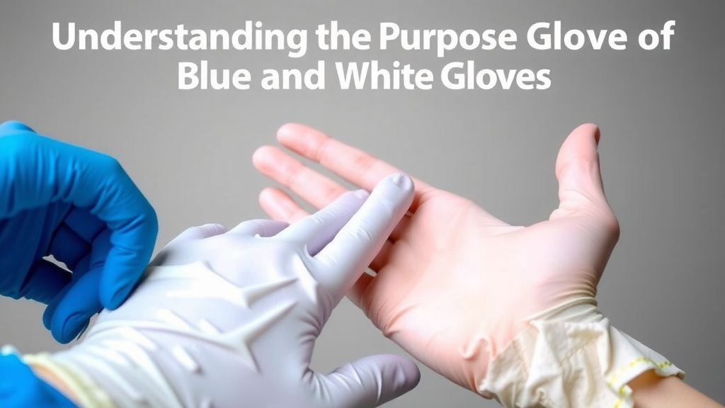 Understanding the Purpose of Blue and White Gloves