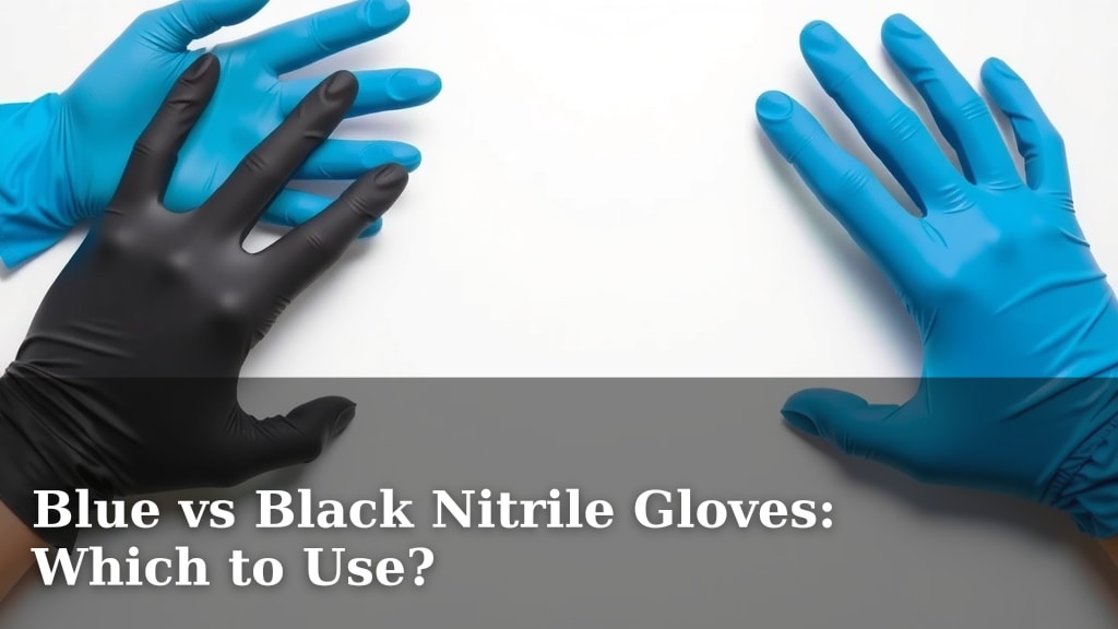 Blue vs Black Nitrile Gloves: Which to Use?