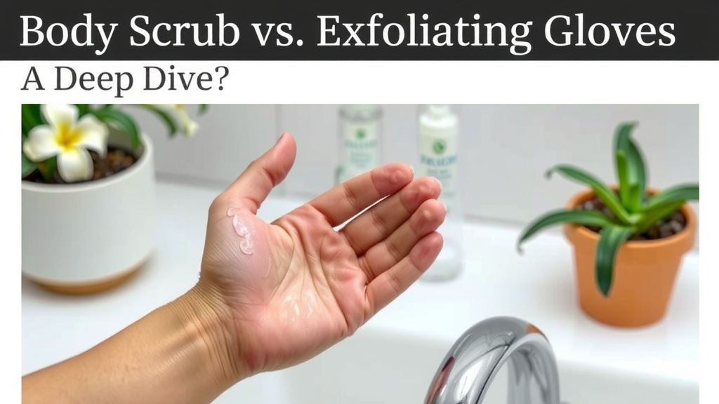 Body Scrub vs. Exfoliating Gloves: A Deep Dive