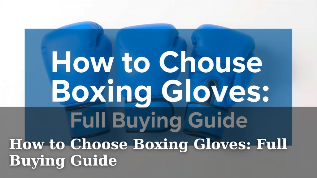 How to Choose Boxing Gloves: Full Buying Guide