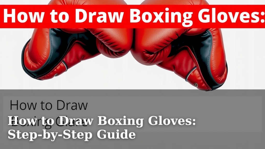 How to Draw Boxing Gloves: Step-by-Step Guide