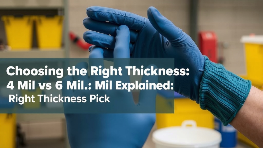 Choosing the Right Glove Thickness: 4 Mil vs. 6 Mil Explained