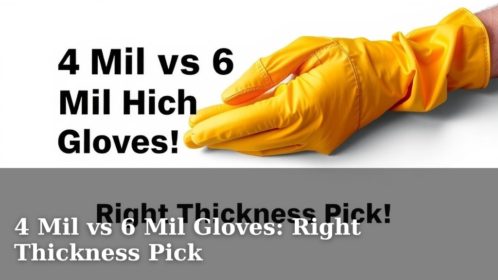 4 Mil vs 6 Mil Gloves: Right Thickness Pick