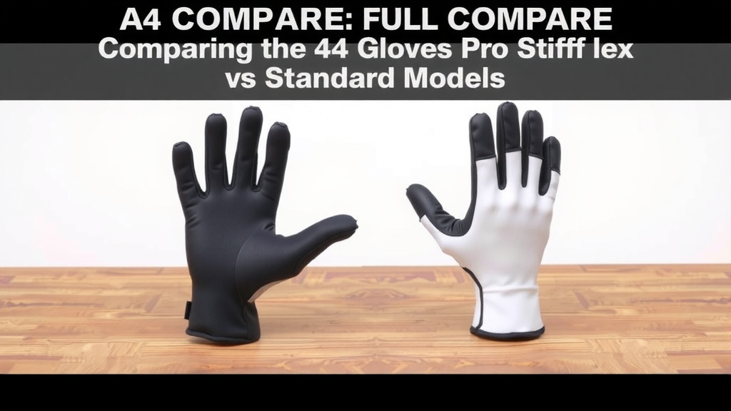 Comparing the 44 Gloves Pro Stiff and Standard Models