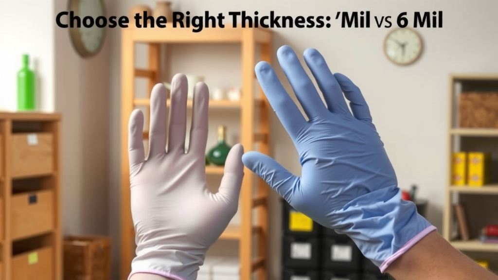 Choosing the Right Glove Thickness: 5 Mil vs. 6 Mil