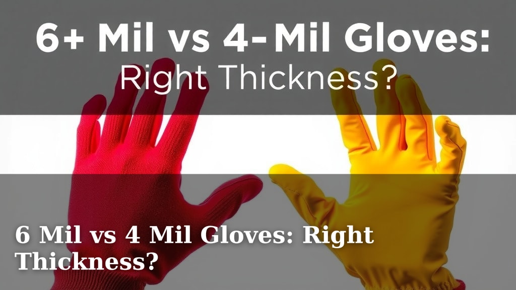 6 Mil vs 4 Mil Gloves: Right Thickness?