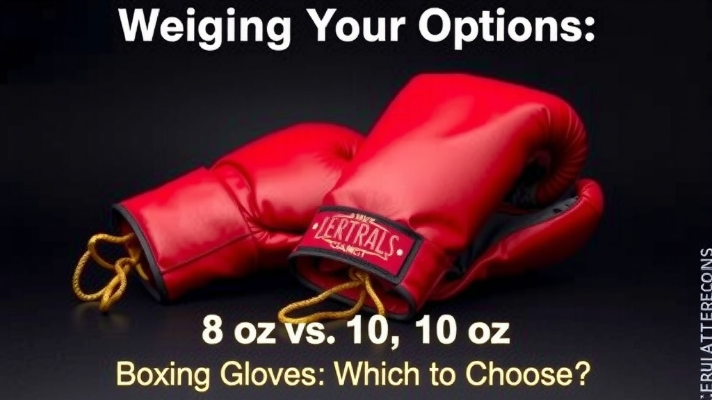 Weighing Your Options: 8 oz vs. 10 oz Boxing Gloves