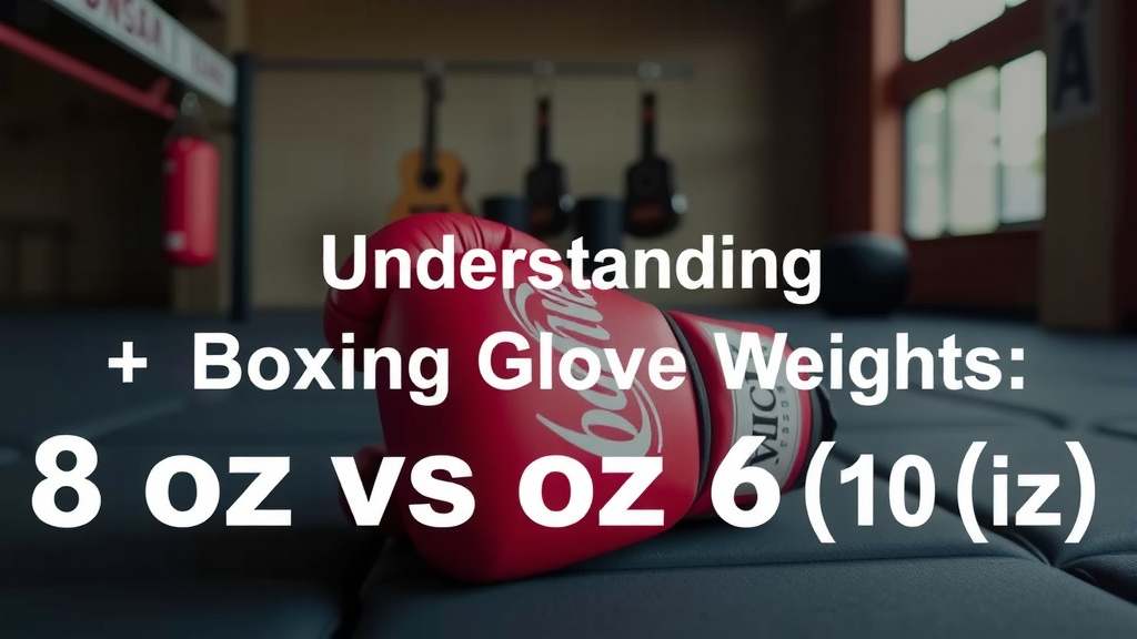 Understanding Boxing Glove Weights: 8 oz vs. 10 oz