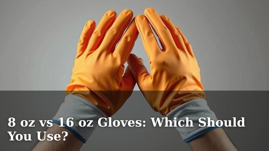 8 oz vs 16 oz Gloves: Which Should You Use?