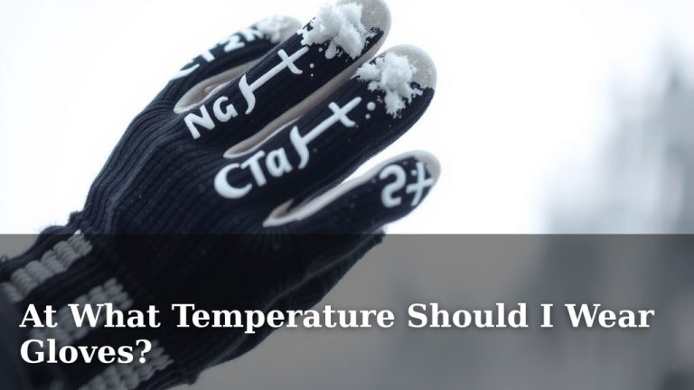 At What Temperature Should I Wear Gloves?