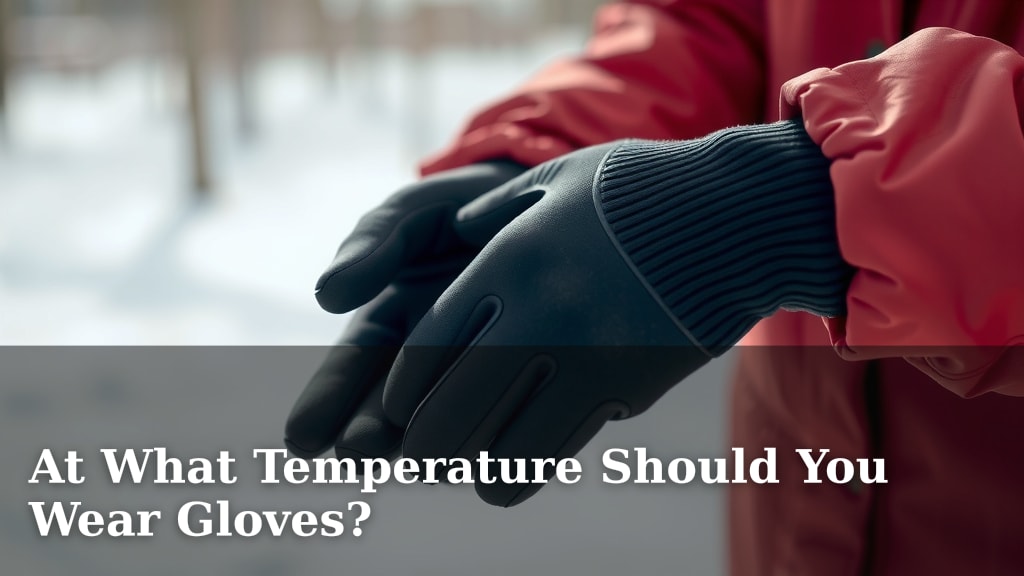 At What Temperature Should You Wear Gloves?