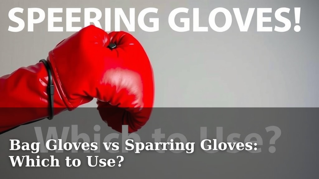 Bag Gloves vs Sparring Gloves: Which to Use?