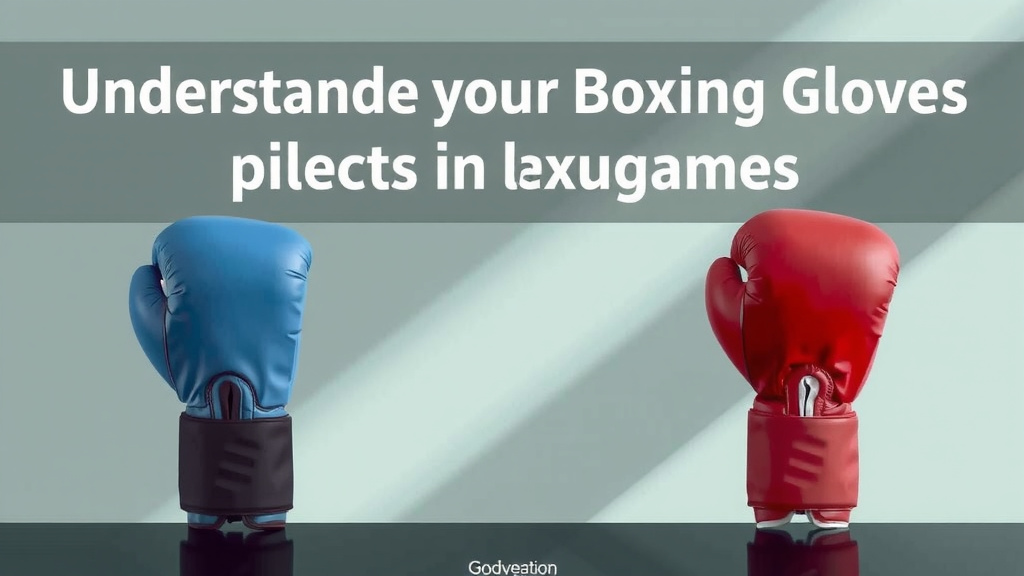 Understanding Your Boxing Glove Options