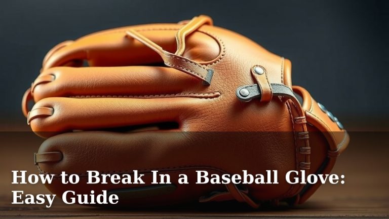 How to Break In a Baseball Glove: Easy Guide