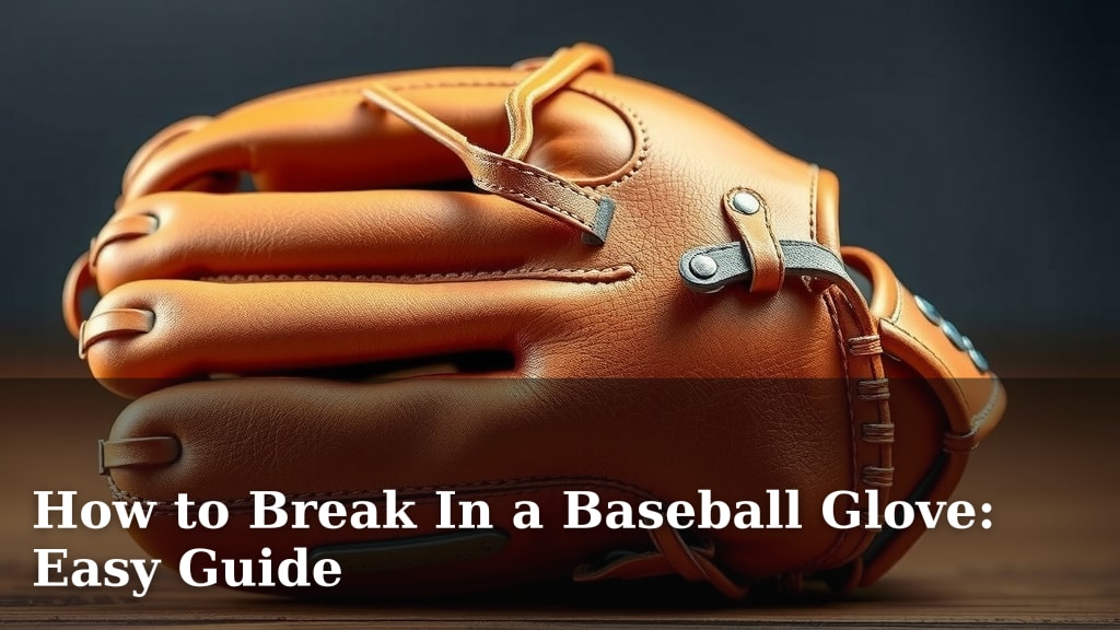 How to Break In a Baseball Glove: Easy Guide