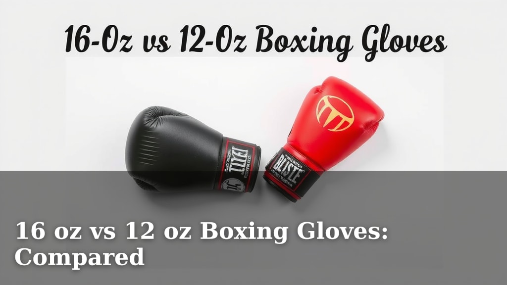 16 oz vs 12 oz Boxing Gloves: Compared