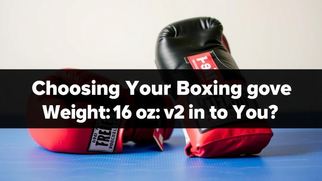 Choosing Your Boxing Glove Weight: 16 oz vs 12 oz
