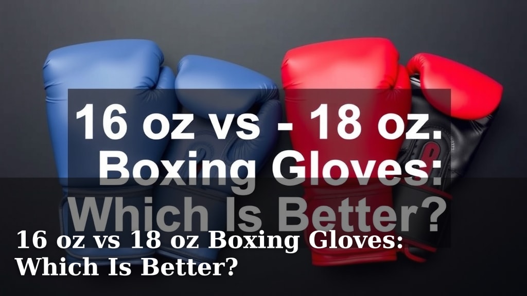 16 oz vs 18 oz Boxing Gloves: Which Is Better?