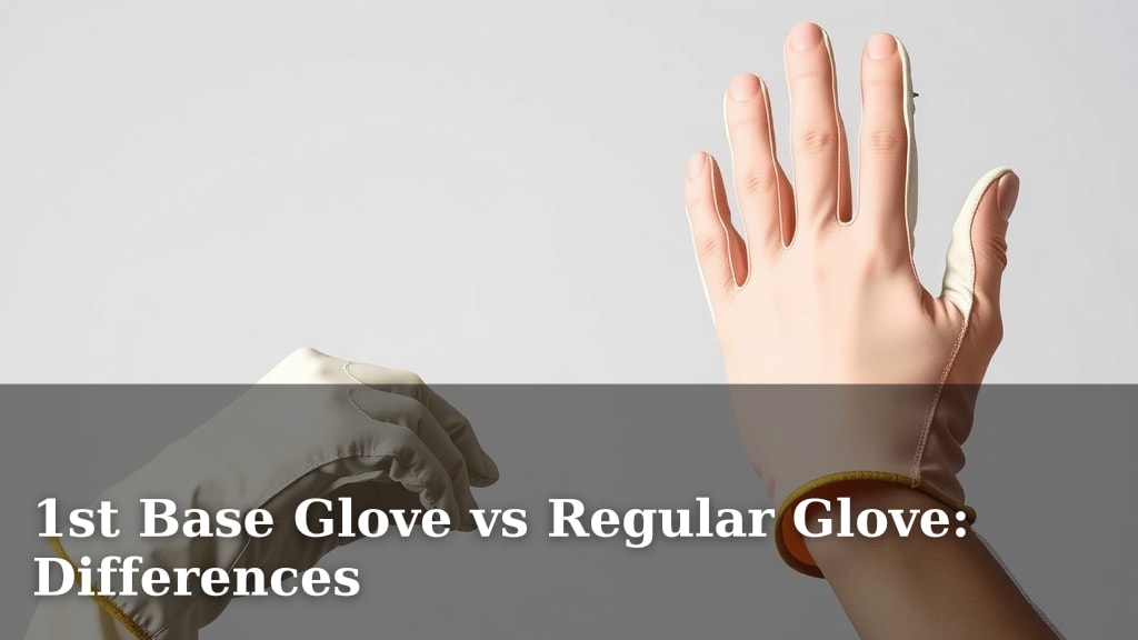 1st Base Glove vs Regular Glove: Differences