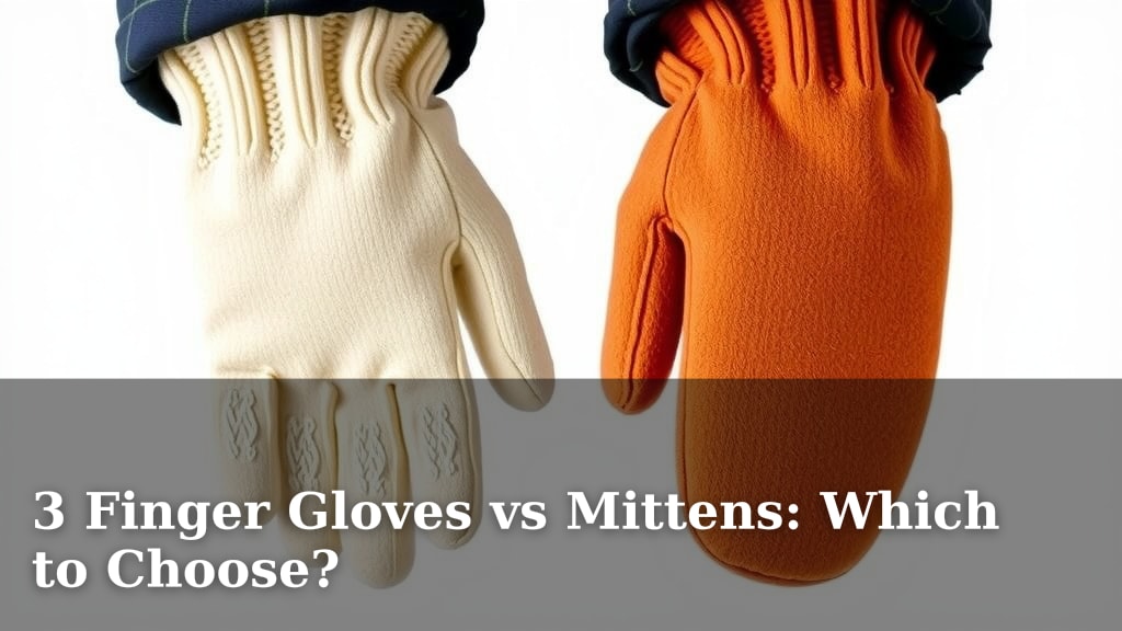 3 Finger Gloves vs Mittens: Which to Choose?