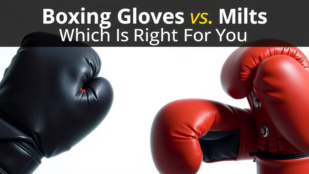 Boxing Gloves vs. Mitts: Which Is Right for You