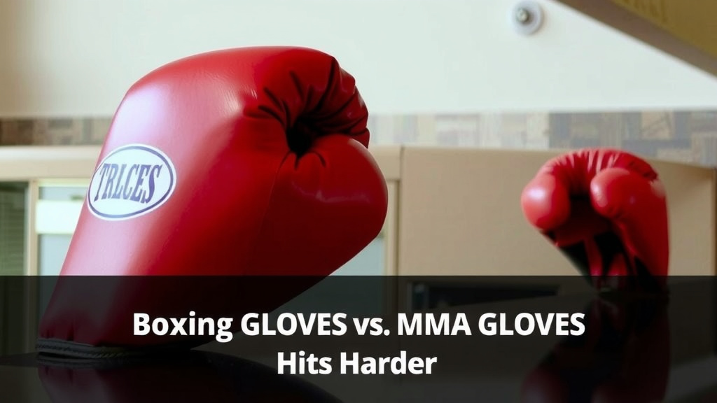 Understanding the Punch: Boxing Gloves vs. MMA Gloves