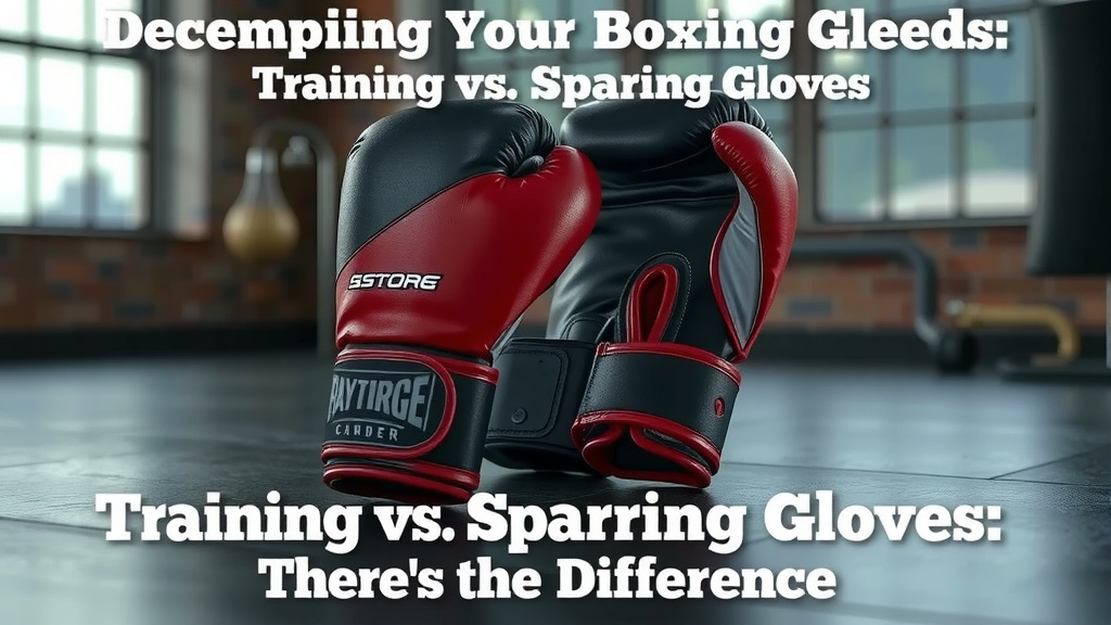 Deciphering Your Boxing Glove Needs: Training vs. Sparring