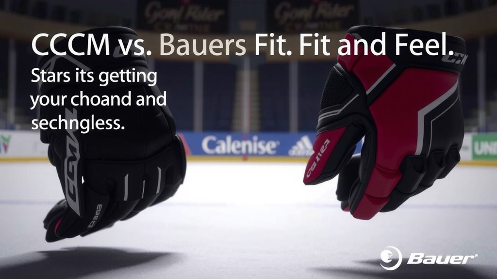 Choosing Your Hockey Gloves: CCM vs. Bauer Fit and Feel
