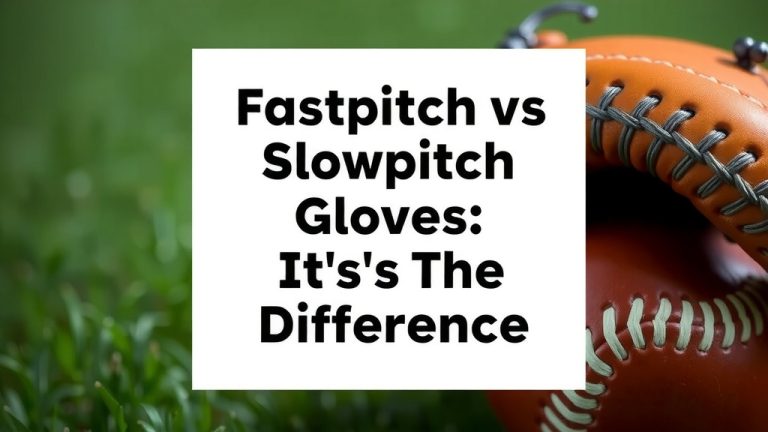 Fastpitch vs Slowpitch Gloves: What's the Difference