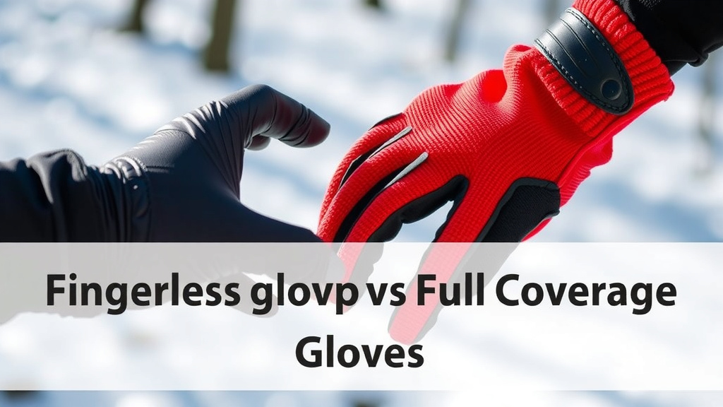 Deciding Between Open-Fingertip and Full Coverage Gloves