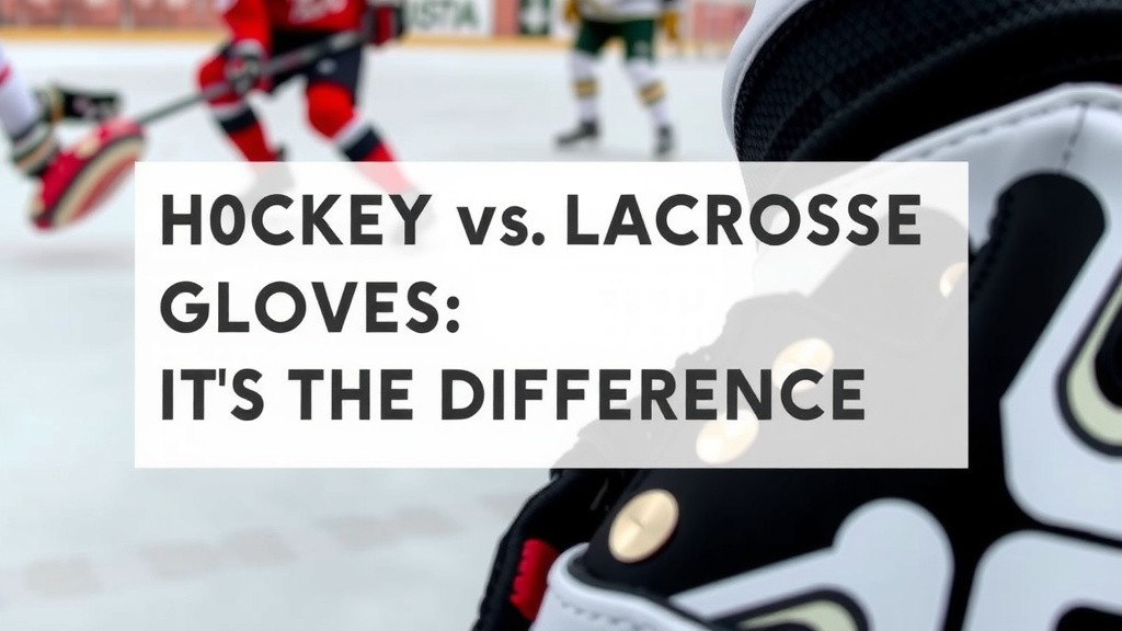 Hockey vs Lacrosse Gloves: What's the Difference