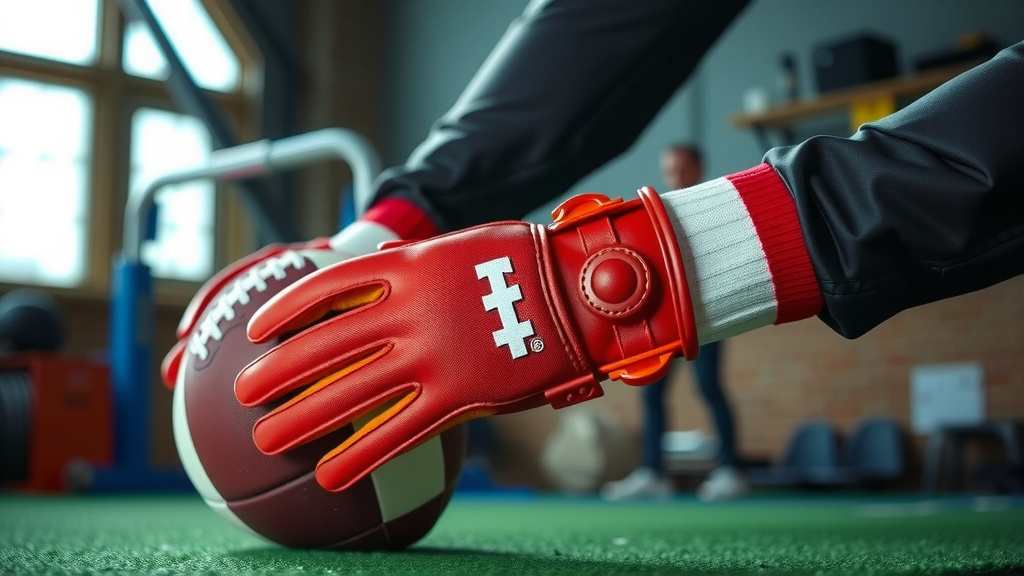 How Football Gloves Get Their Grip and Feel
