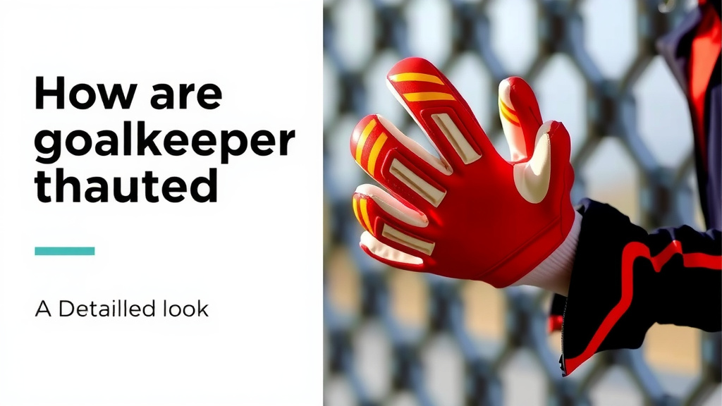 How Goalkeeper Gloves Are Made: A Detailed Look