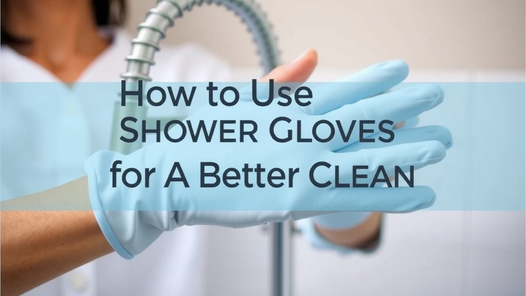 How to Use Shower Gloves for a Better Clean
