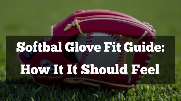 Softball Glove Fit Guide: How It Should Feel