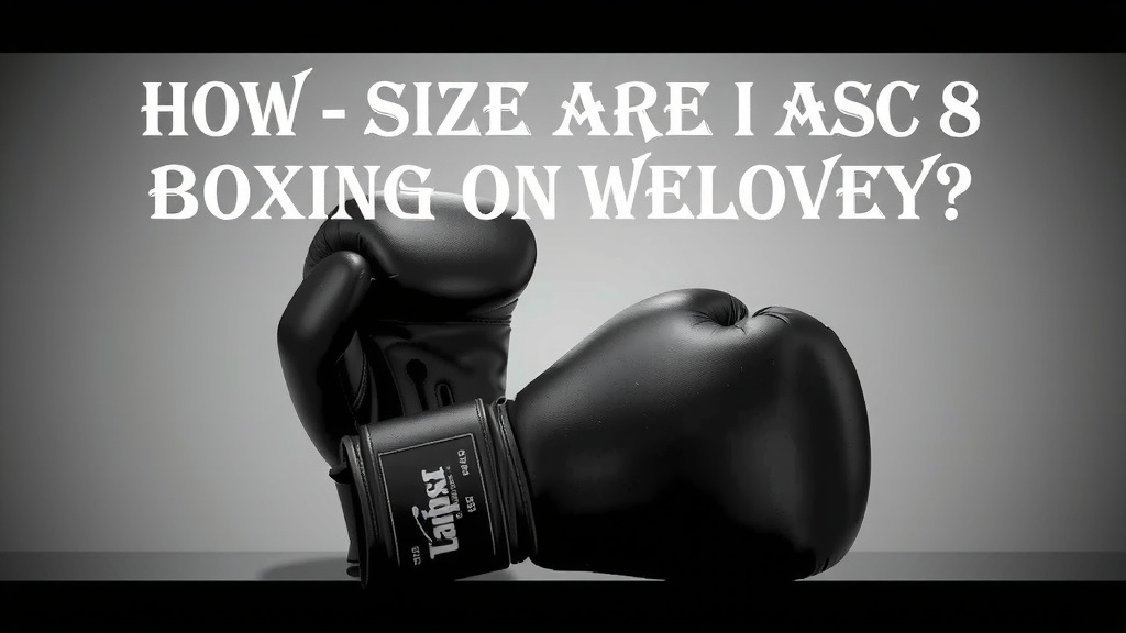 Understanding the Size and Weight of 8 oz Boxing Gloves